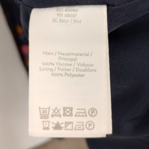 Boden Navy Floral Emilie Midi Dress - Picture 8 of 9